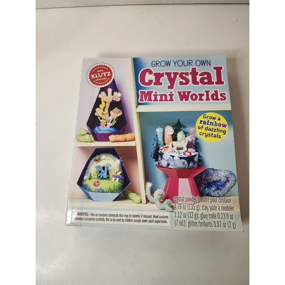 Klutz Grow Your Own Crystal Mini Worlds Science & Activity Kit